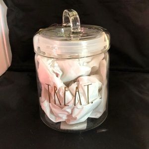 Rae Dunn glass container